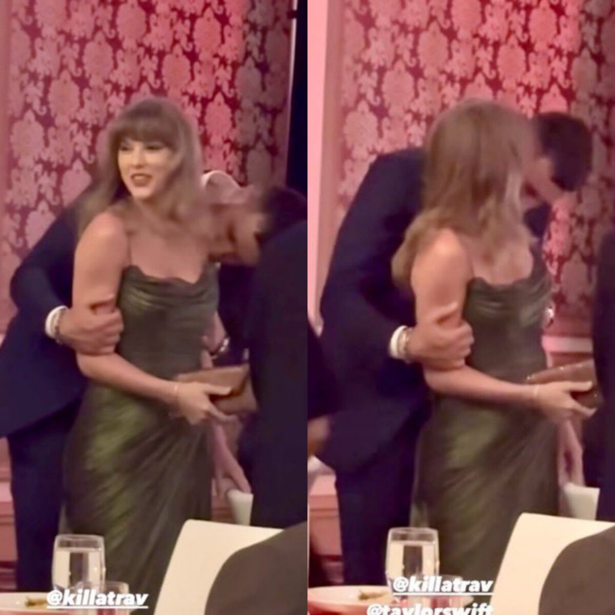 New footage shows a smitten Travis Kelce kissing Taylor Swift’s shoulder at Patrick Mahomes’ charity gala: Oh the extended version is even crazier!! It’s very sweet and nothing but love between the two of the…HE IS INSANE!! WHO DOES THAT??!!!
