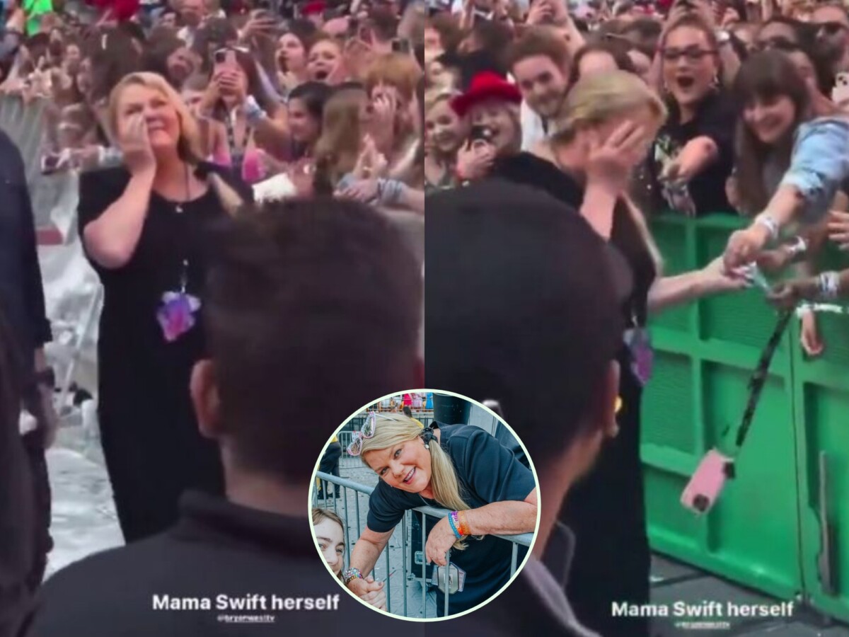 Watch as Mama Andrea Swift became EMOTIONAL as She walked in to Night 2 of the London Eras Tour seeing the outpouring love & support for Taylor. See what a Swiftie did to her that she can’t help but burst into tears
