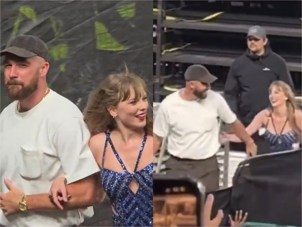 She brings me so much joy. I’m so lucky to have her. She didn’t know I would be here tonight but a king doesn’t need permission to see his Queen. Travis Kelce surprised Taylor when he rushed from his teammate’s wedding to attend Taylor Swift’s Eras Tour concert in Dublin.