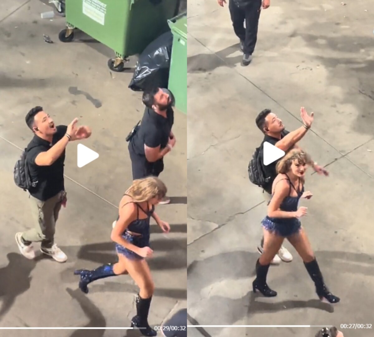 Internet Applauds Taylor Swift’s Quick-Handed Security After She ‘Nearly Got Hit’ by Objects Thrown by Fans at Latest Eras Tour Stop