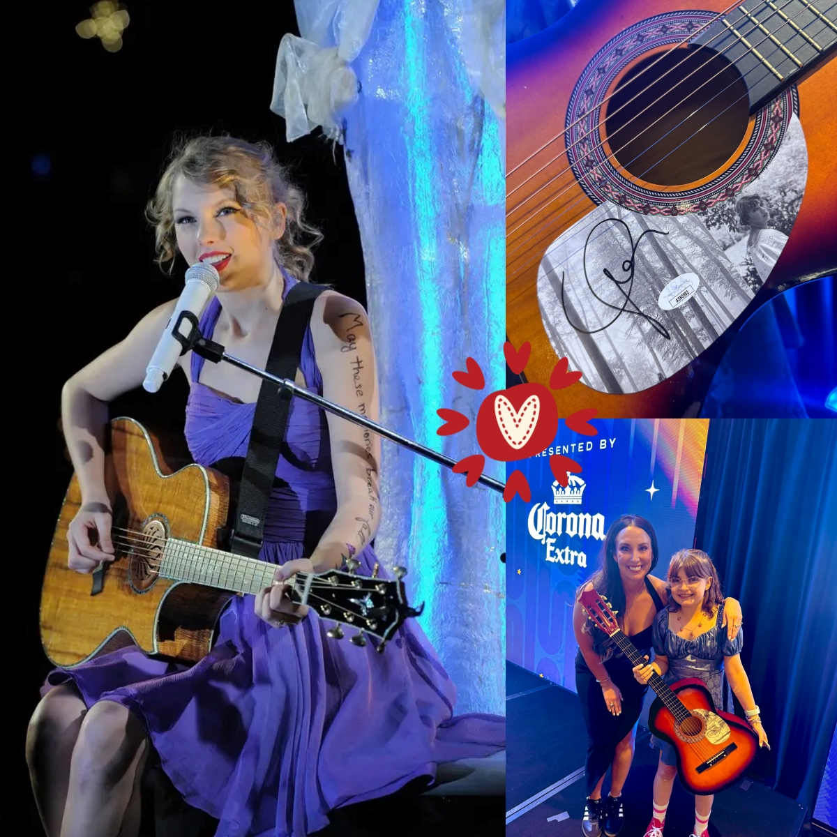 WATCH: Taylor donated an autographed guitar to auction off at Kicks N Fits to benefit The Victory Project & Sporting Kansas City